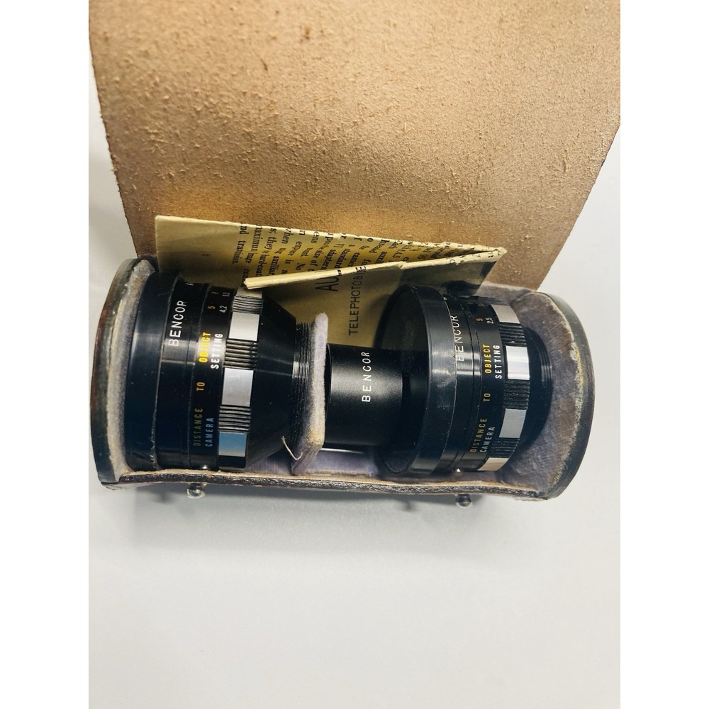Bencor Case, Lens Auxiliary Wide Angle Lens and Telephoto Lens MADE IN JAPAN - Picture 14 of 14